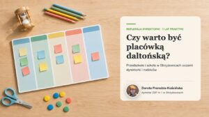 Okładka „Czy warto być placówką daltońską?” – refleksja Doroty Pronobis-Kościńskiej, dyrektor ZSP nr 1 w Strzyżowicach